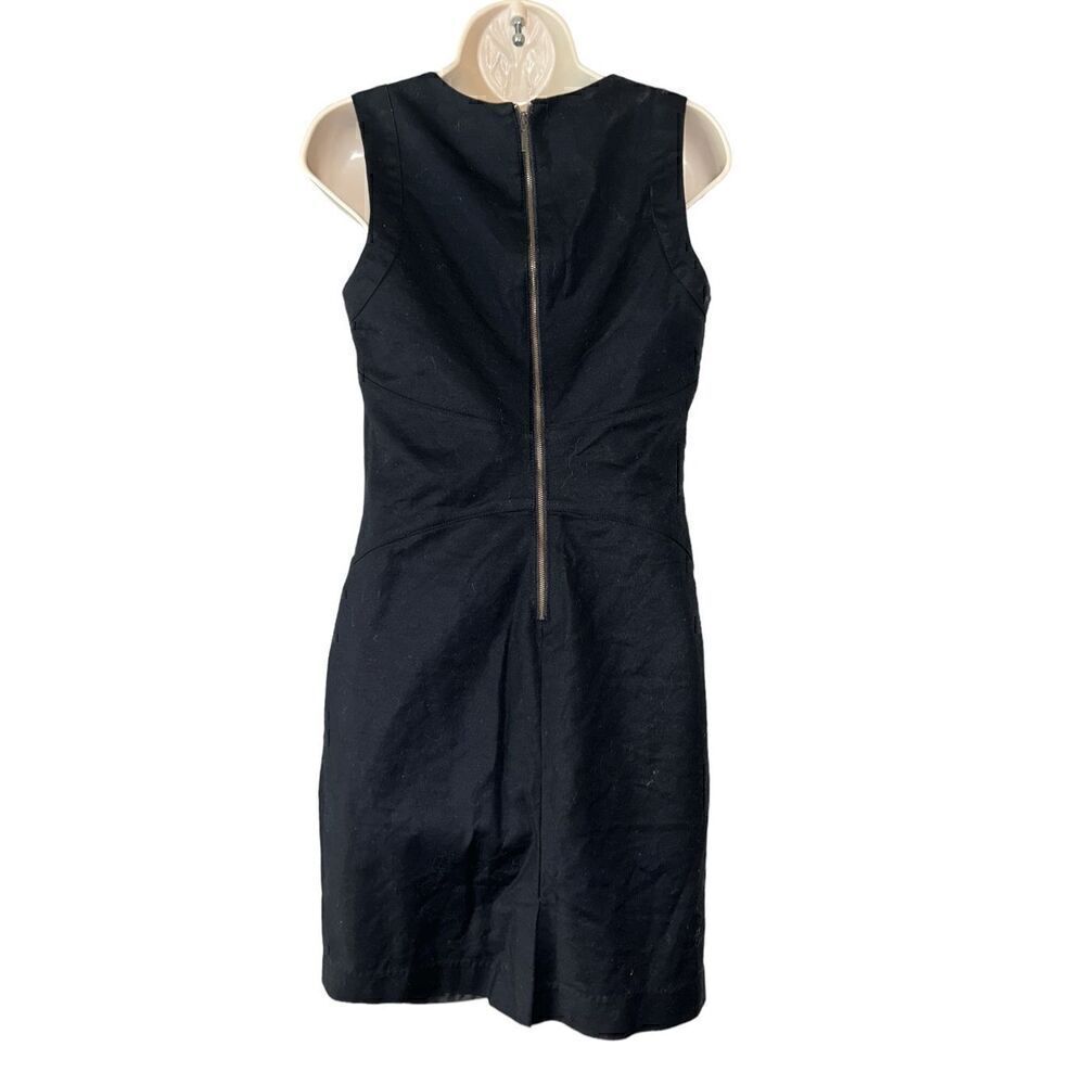 Willi Smith Black/White Color Blocked Sleeveless Shift Dress Size 8 - Picture 3 of 7